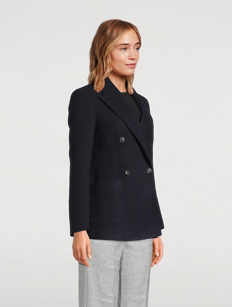 Double-Breasted Cashmere Blazer