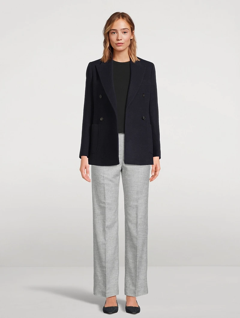 Double-Breasted Cashmere Blazer