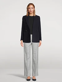 Double-Breasted Cashmere Blazer