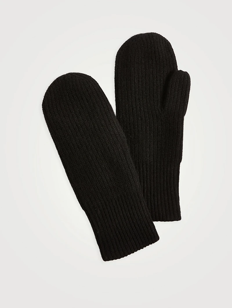 Cashmere Ribbed Mittens