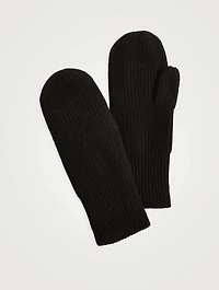 Cashmere Ribbed Mittens