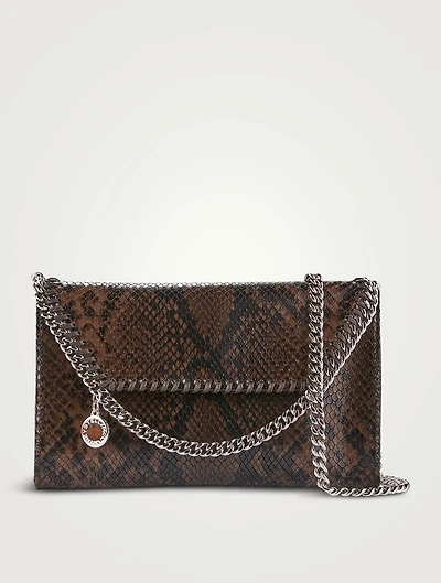 Falabella Snakeskin-Embossed Crossbody Bag