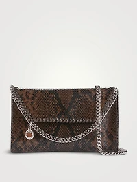 Falabella Snakeskin-Embossed Crossbody Bag