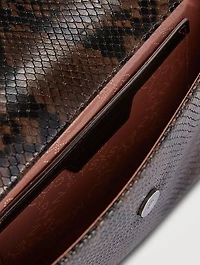 Falabella Snakeskin-Embossed Crossbody Bag