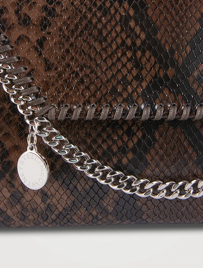 Falabella Snakeskin-Embossed Crossbody Bag