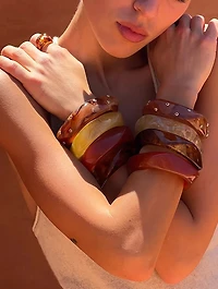 The Ibiza Lucite Cuff Bracelet