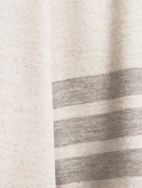 Short-Sleeve Wool Polo With 4-Bar Stripe