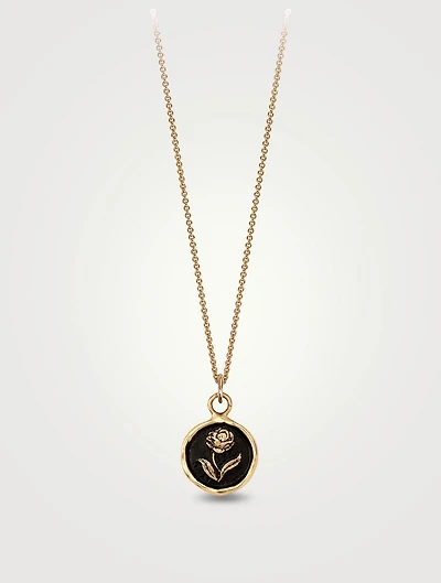 Rose 14K Gold Talisman Necklace