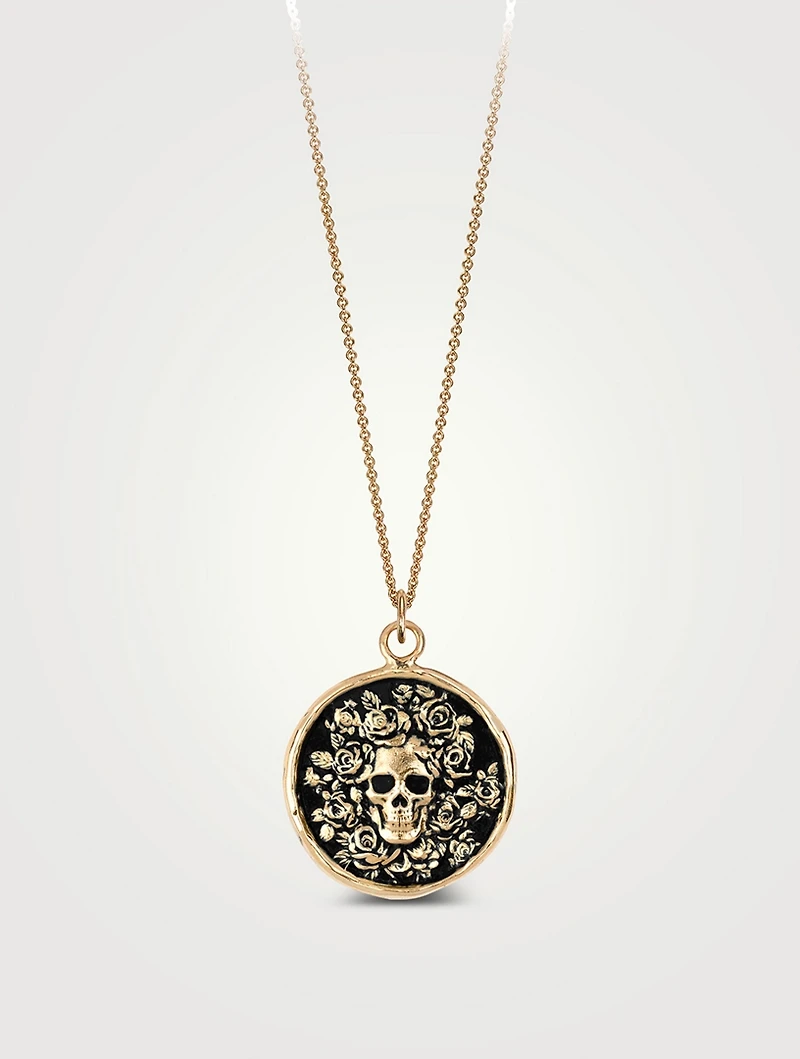 Live Every Moment 14K Gold Talisman Necklace