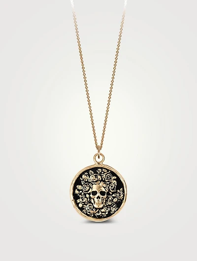 Live Every Moment 14K Gold Talisman Necklace