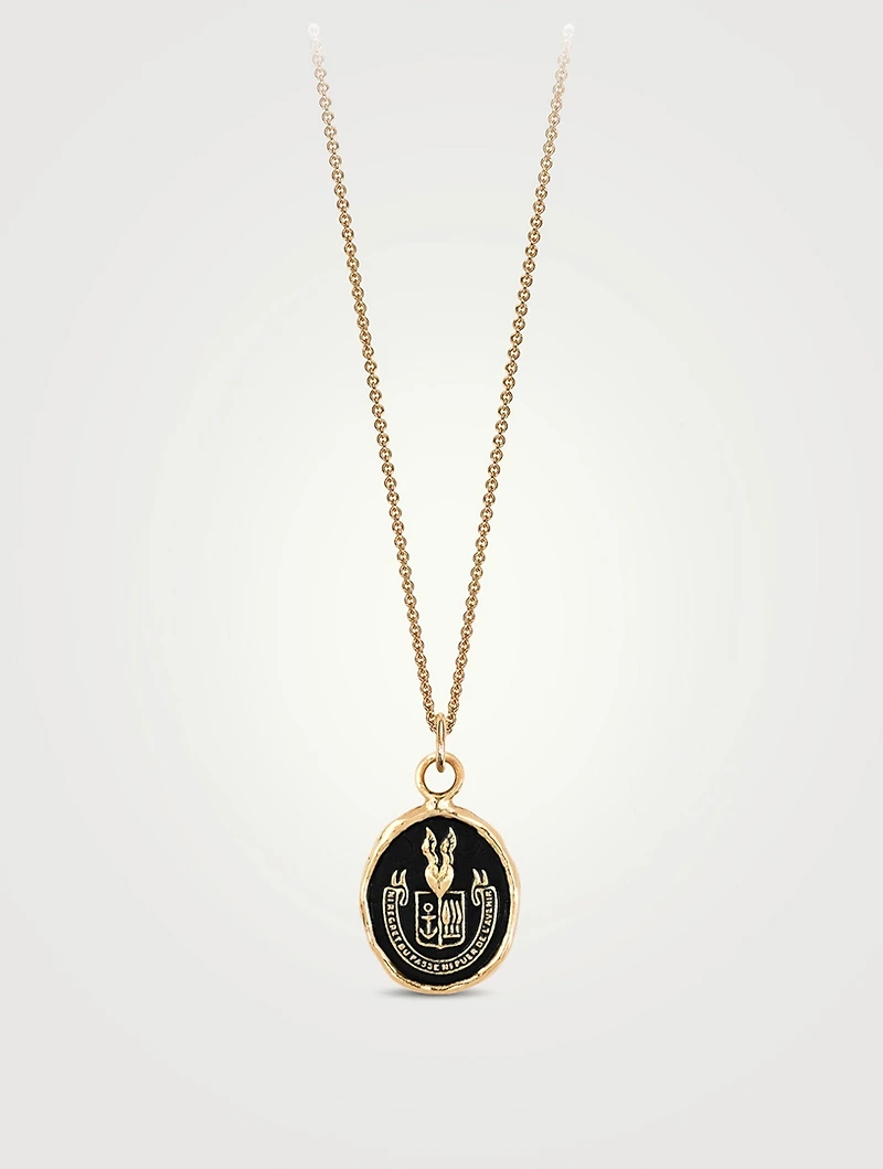 Be Here Now 14K Gold Talisman Necklace