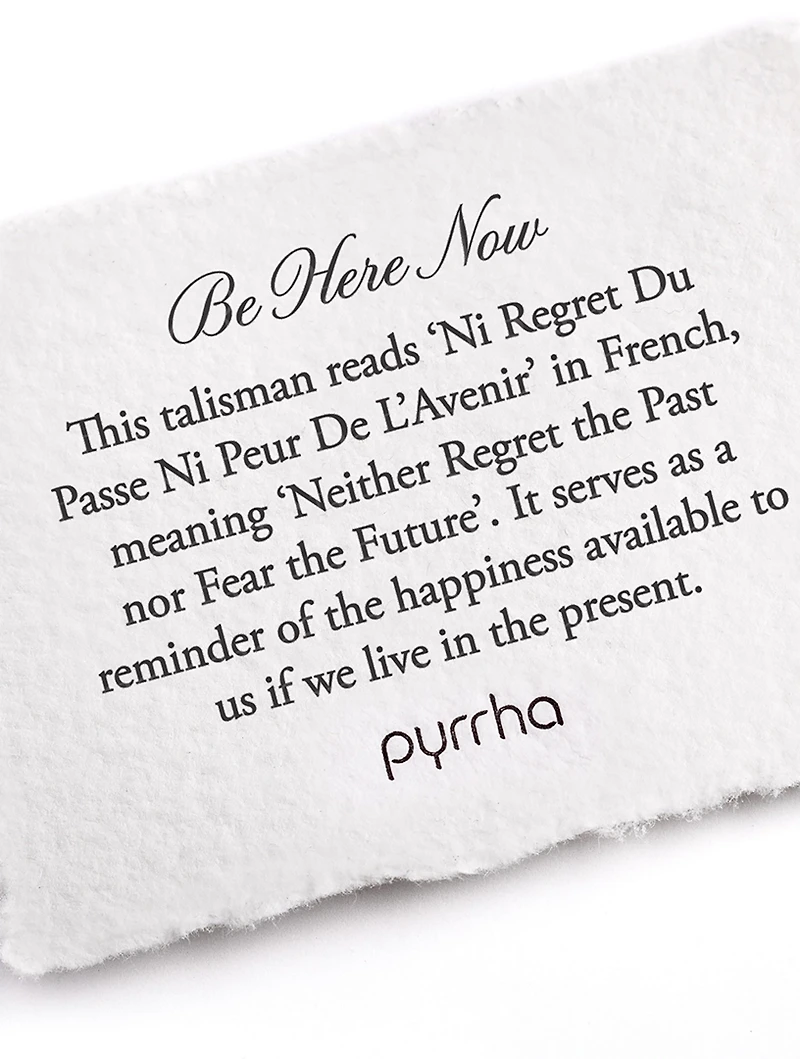 Be Here Now 14K Gold Talisman Necklace