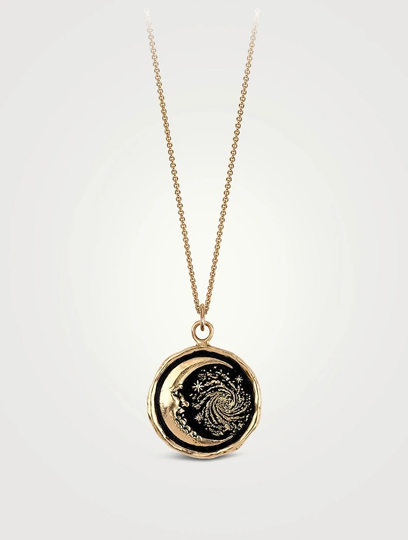 Trust The Universe 14K Gold Talisman Necklace