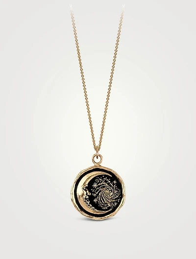 Trust The Universe 14K Gold Talisman Necklace