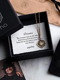 Direction 14K Gold Talisman Necklace