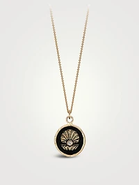 The World Is Your Oyster 14K Gold Talisman Necklace With Diamond