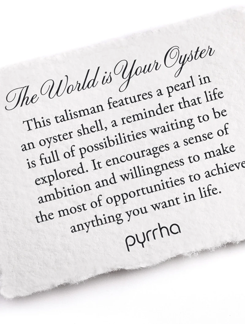 The World Is Your Oyster 14K Gold Talisman Necklace With Diamond