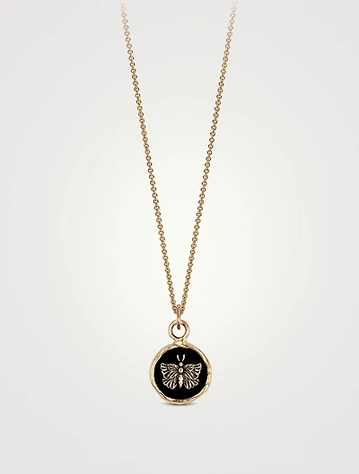 Butterfly 14K Gold Talisman Necklace