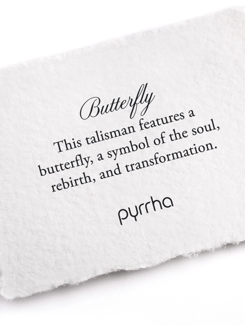 Butterfly 14K Gold Talisman Necklace