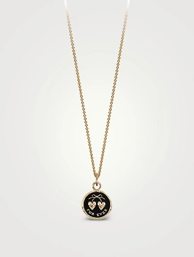 Hearts 14K Gold Talisman Necklace