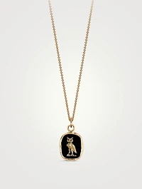 Watch Over Me 14K Gold Talisman Necklace