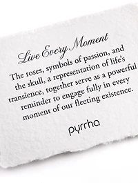 Live Every Moment 14K Gold Diamond Crown Talisman Necklace