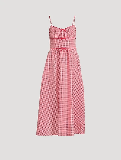 Belline Midi Dress Gingham Print