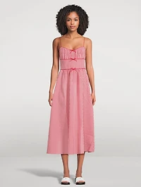 Belline Midi Dress Gingham Print
