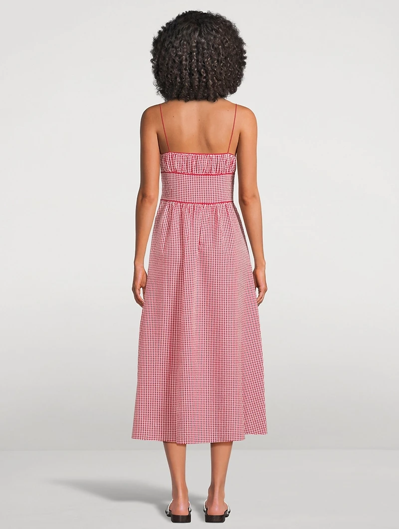 Belline Midi Dress Gingham Print