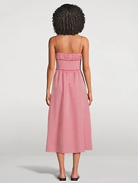 Belline Midi Dress Gingham Print
