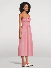 Belline Midi Dress Gingham Print