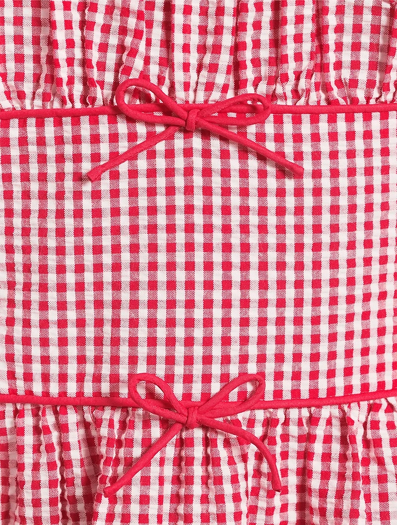 Belline Midi Dress Gingham Print