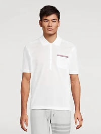 Piqué Polo Shirt With Pocket Trim