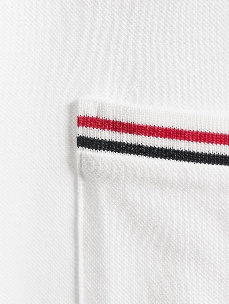 Piqué Polo Shirt With Pocket Trim