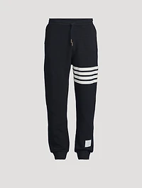 Cotton Ottoman Rib 4-Bar Sweatpants