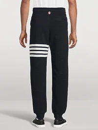 Cotton Ottoman Rib 4-Bar Sweatpants