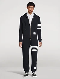 Cotton Ottoman Rib 4-Bar Sweatpants