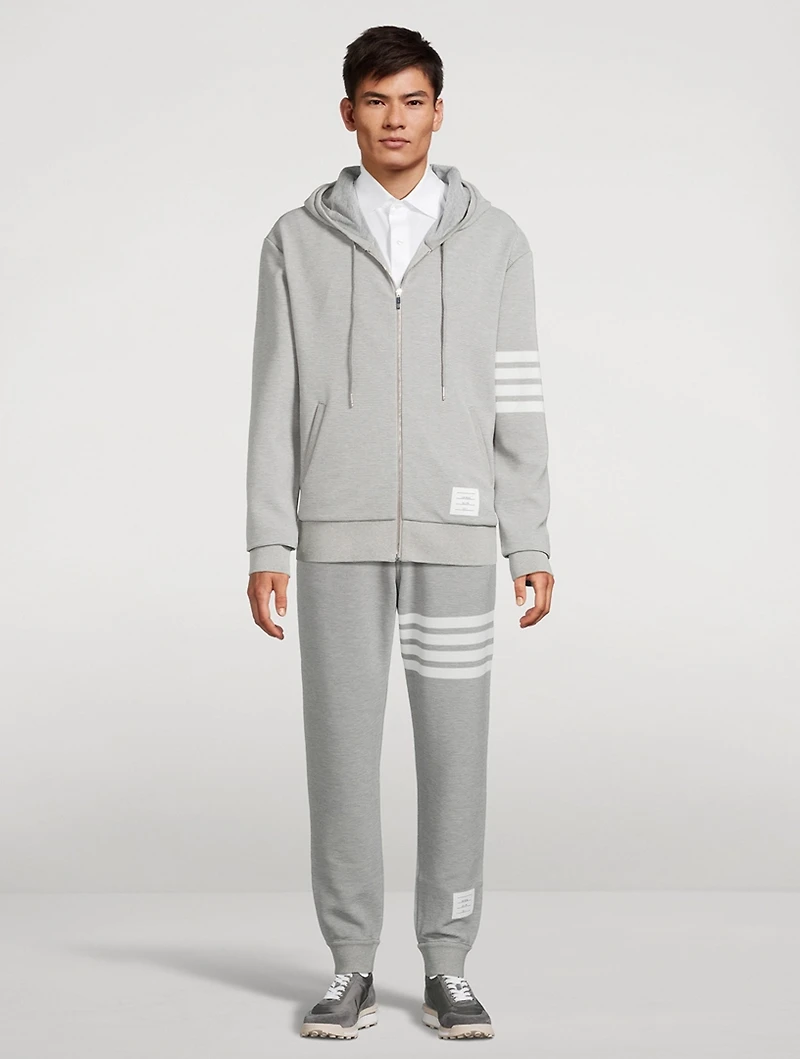 Ottoman Four-Bar Zip Hoodie