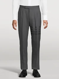 Wool Four-Bar Pants With Back Strap