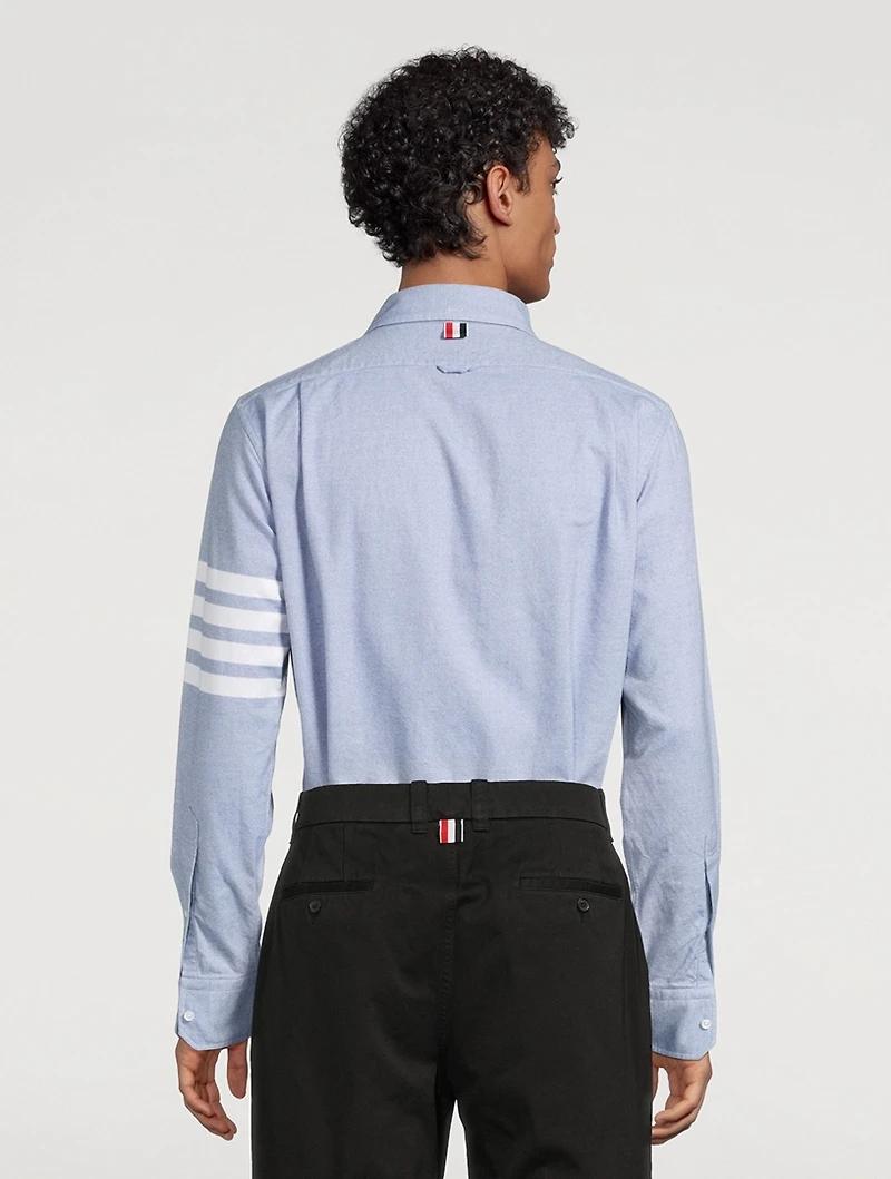 Flannel 4-Bar Straight Shirt