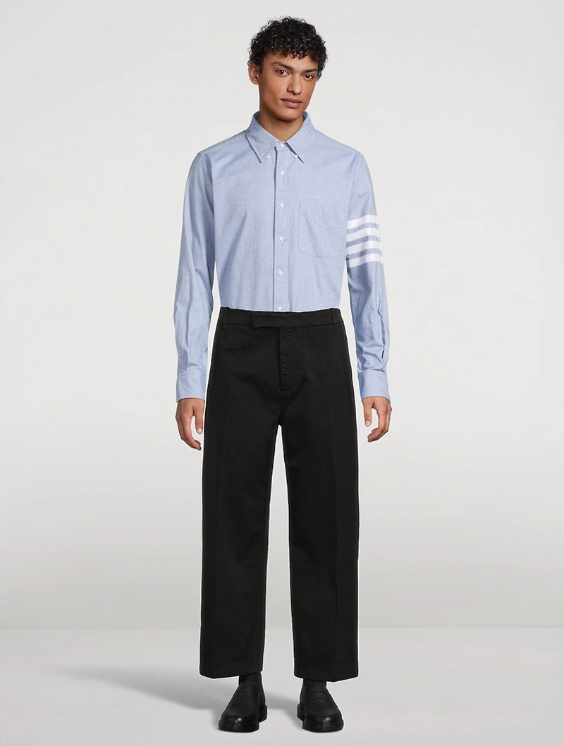 Flannel 4-Bar Straight Shirt