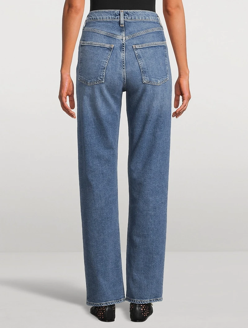 90s Pinch Waist Straight Jeans