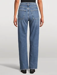 90s Pinch Waist Straight Jeans