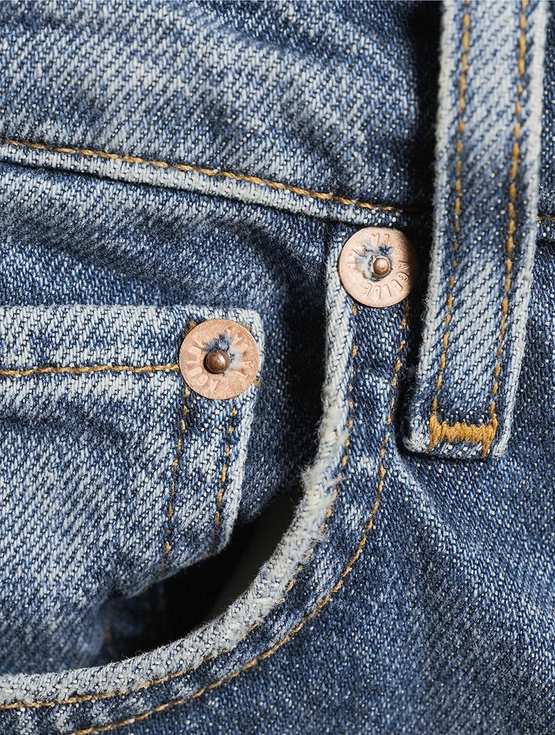 90s Pinch Waist Straight Jeans