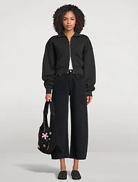 Low Curve Barrel-Leg Crop Jeans