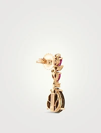 One-Of-A-Kind 18K Rose Gold Ruby And Opal Earrings With Diamonds