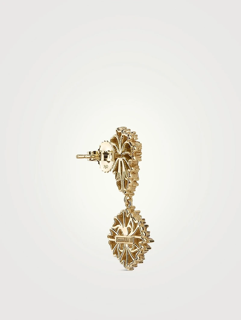 One-Of-A-Kind 18K Gold Earrings With Opal, Emerald, And Diamonds