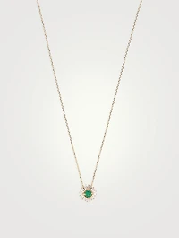One-Of-A-Kind Spark 18K Gold Necklace With Emeralds