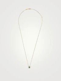 One-Of-A-Kind Spark 18K Gold Necklace With Emeralds