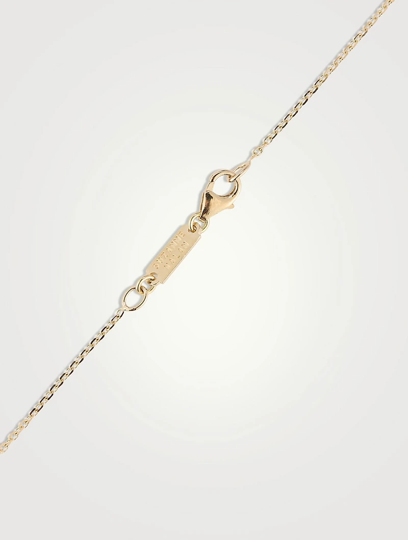 One-Of-A-Kind Spark 18K Gold Necklace With Blue Sapphire And Diamonds